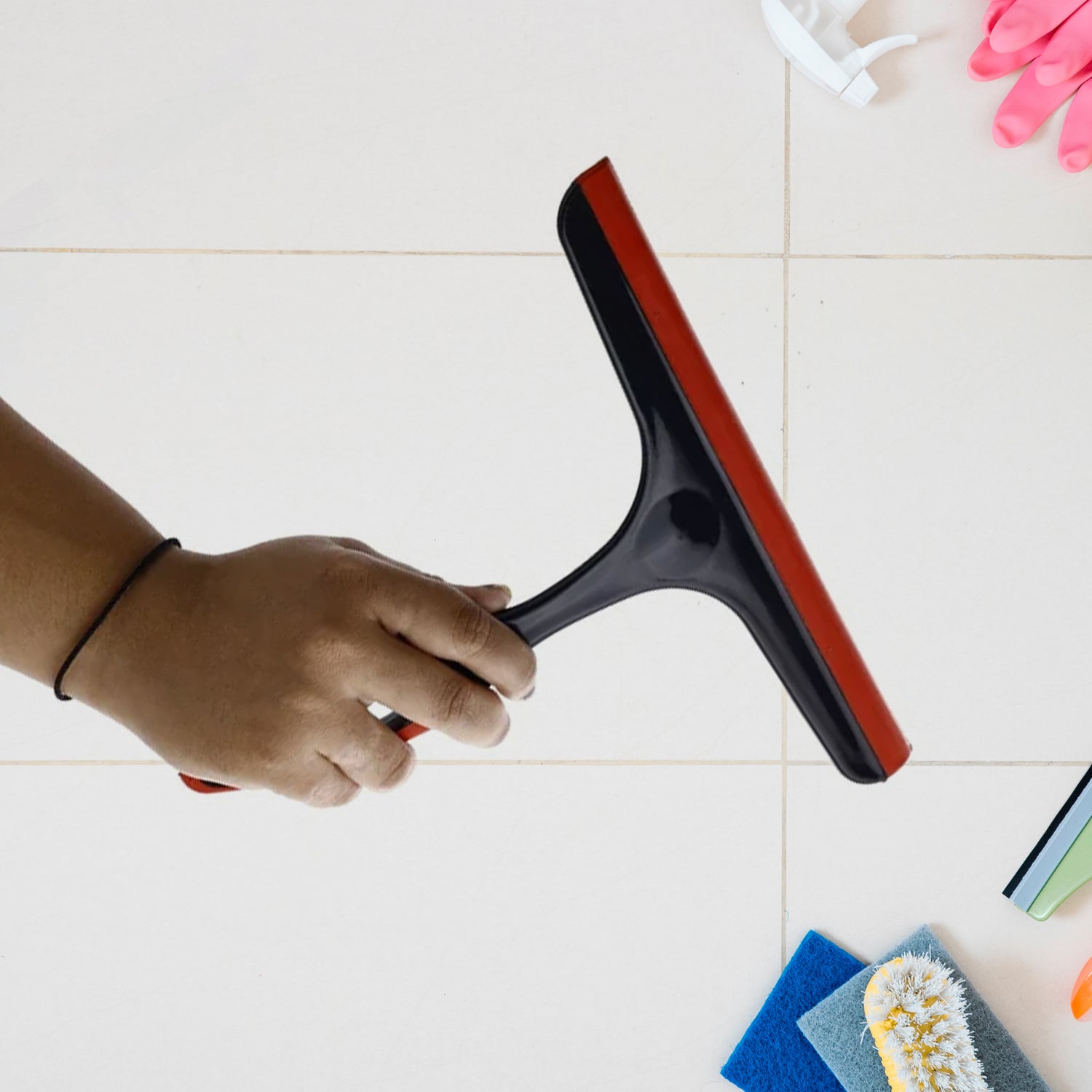 17754 Plastic Kitchen Wiper | Ideal for Kitchen Platform, Windows, Glass, & Car Windshield | Silicone Head | Multicolor | Pack of 1 pc 17754 Plastic Kitchen Wiper | Ideal for Kitchen Platform, Windows, Glass, & Car Windshield | Silicone Head | Multicolor | Pack of 1 pc